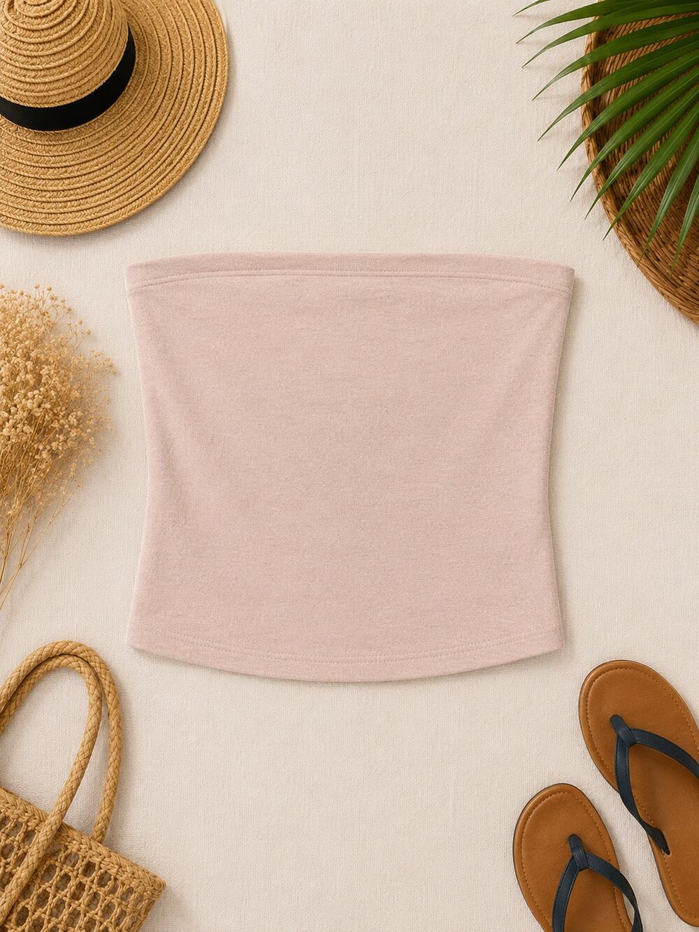 Aritzia's Wilfred Free Women's Cropped Knit Tube Top Solid Pink Size Small